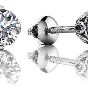 Lotus Flower Brilliant Stud Earrings